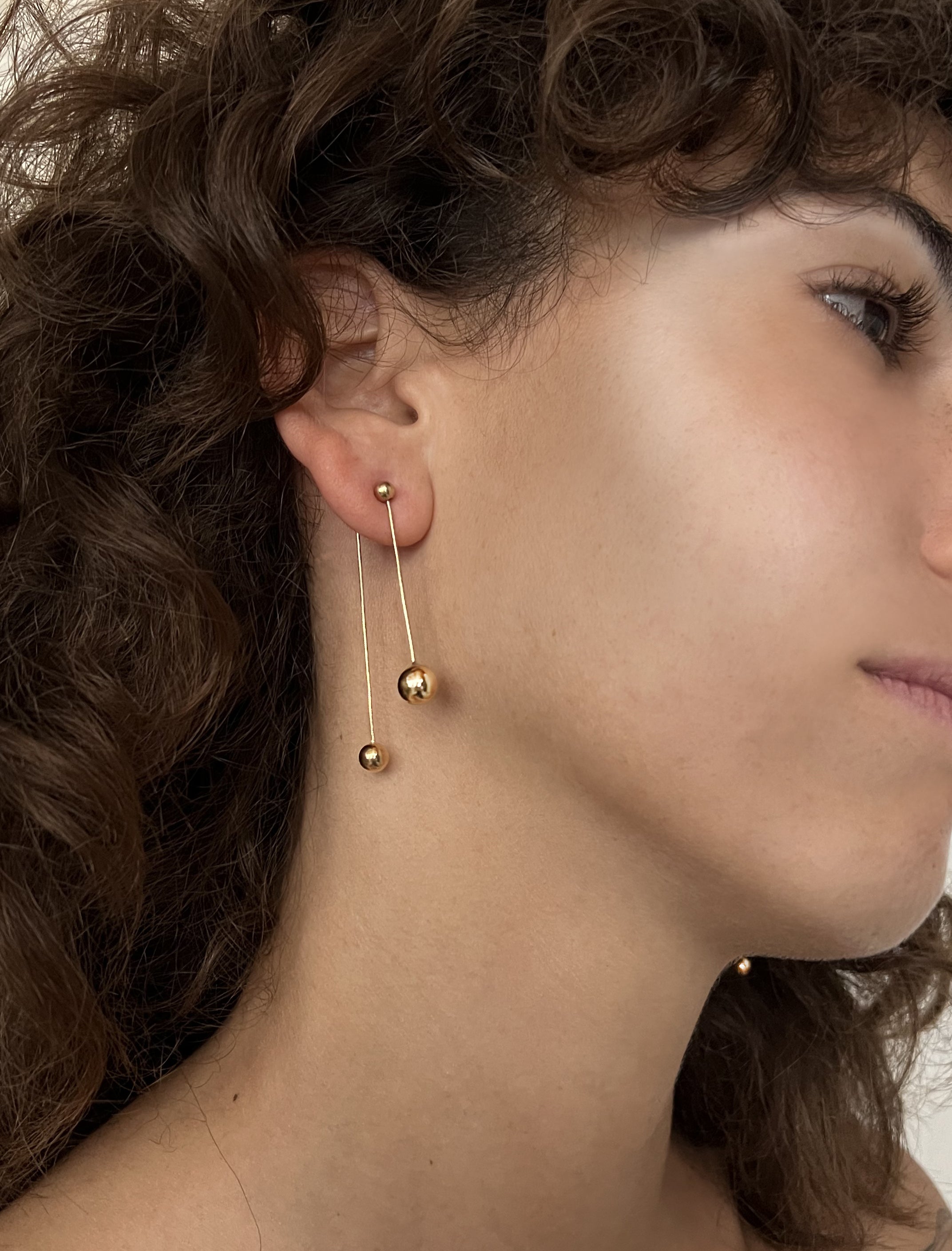 Long ball earrings online